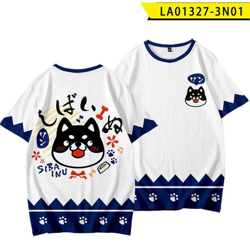 田園柴犬演出服文芸新商品道長羽織着物デジタルプリント|undefined