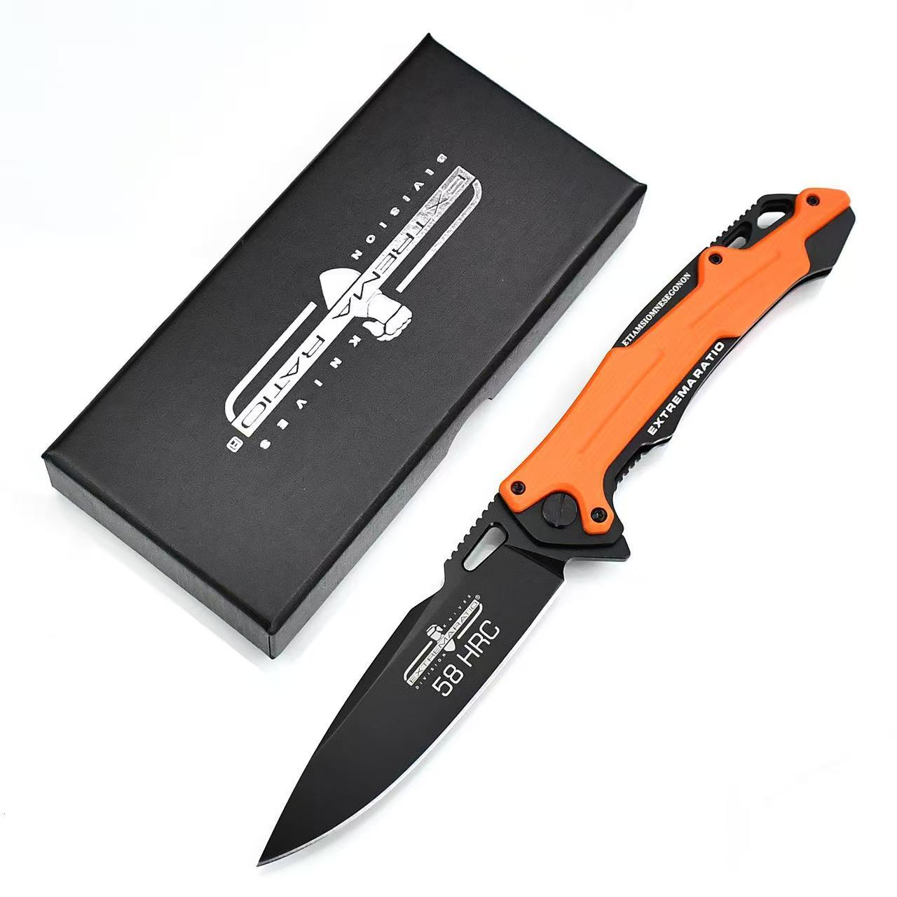 新款极端武力251折叠高硬度锋利野营求生刀便携户外防身战术小刀