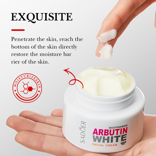 Full English Face Cream 50g SADOER Vitamin C Aloe Vera Red Pomegranate Whitening Moisturizing Cream Cross-border Foreign Trade Wholesale