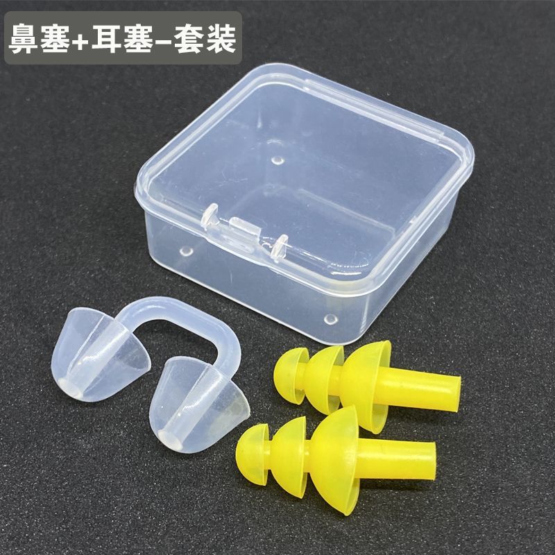 Tapones nasales profesionales para nadar sirena auriculares de silicona a prueba de asfixia, clipes nasales a prueba de agua, suave universal para hombres y mujeres