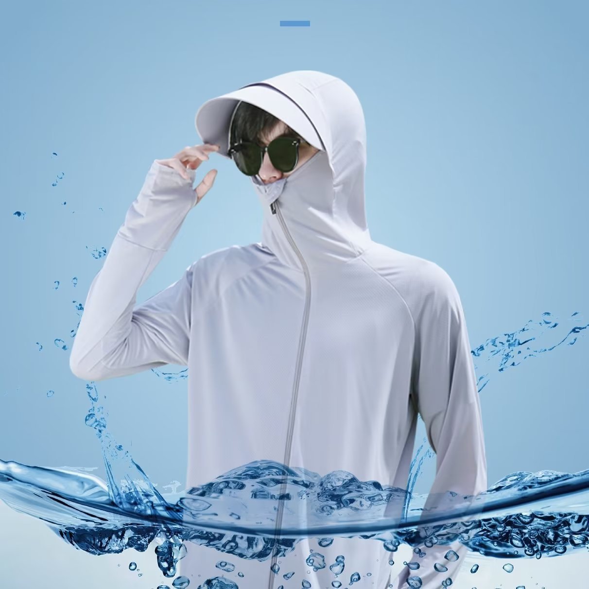 Silk summer thin camouflage sun protection clothing