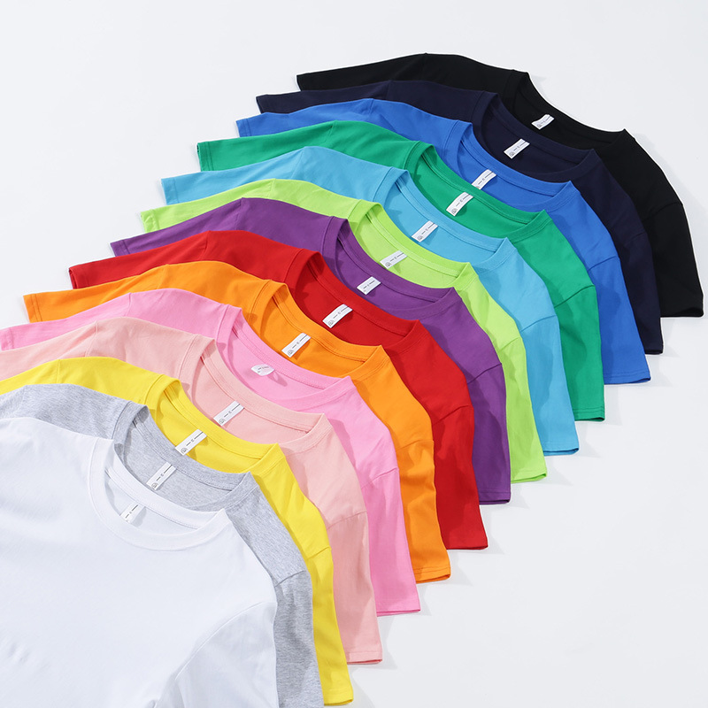 Short-sleeved men's T-shirt compact siro spinning cotton loose round neck short-sleeved T-shirt advertising shirt couples short-sleeved T-shirt custom