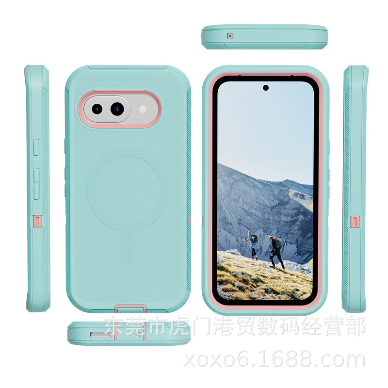 Google pixel9 A 磁気 3 耐性携帯電話保護カバー Magsafe 落下防止携帯電話ケースに適した新しいモデル|undefined
