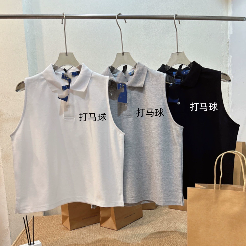 2025 лето новый женский без рукавов отворот жилет с вышивкой пони топ модный повседневный свободный жилет без рукавов