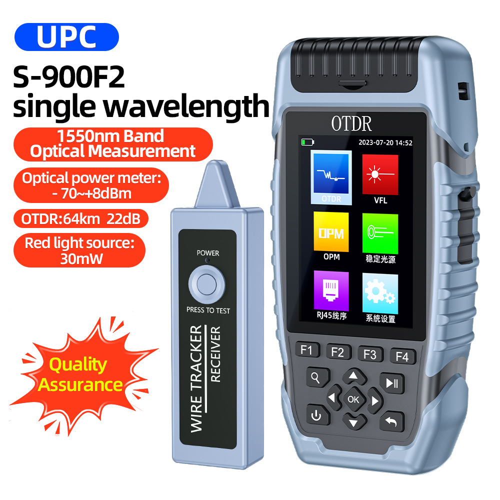 S-900f2 single wavelength 1550 can be tested with light