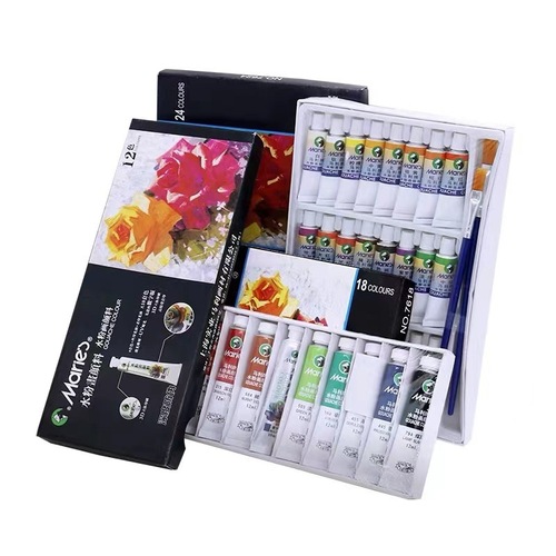 Marley brand gouache paint set for beginners children's paint painting hand-painted boxed gouache graffiti diy paint