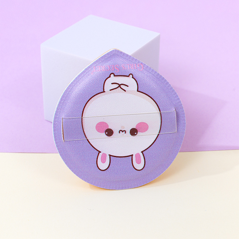 Personalizado de fábrica 100 puntos de soplo de polvo de algodón de azúcar sin comer polvo Q bomba conejo serie planeta gota de agua maquillaje esponja cojín de aire