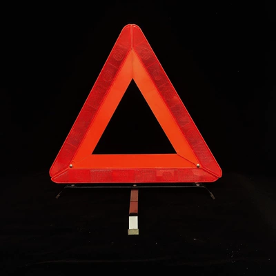 Tripod Warning Triangle, Warning sign