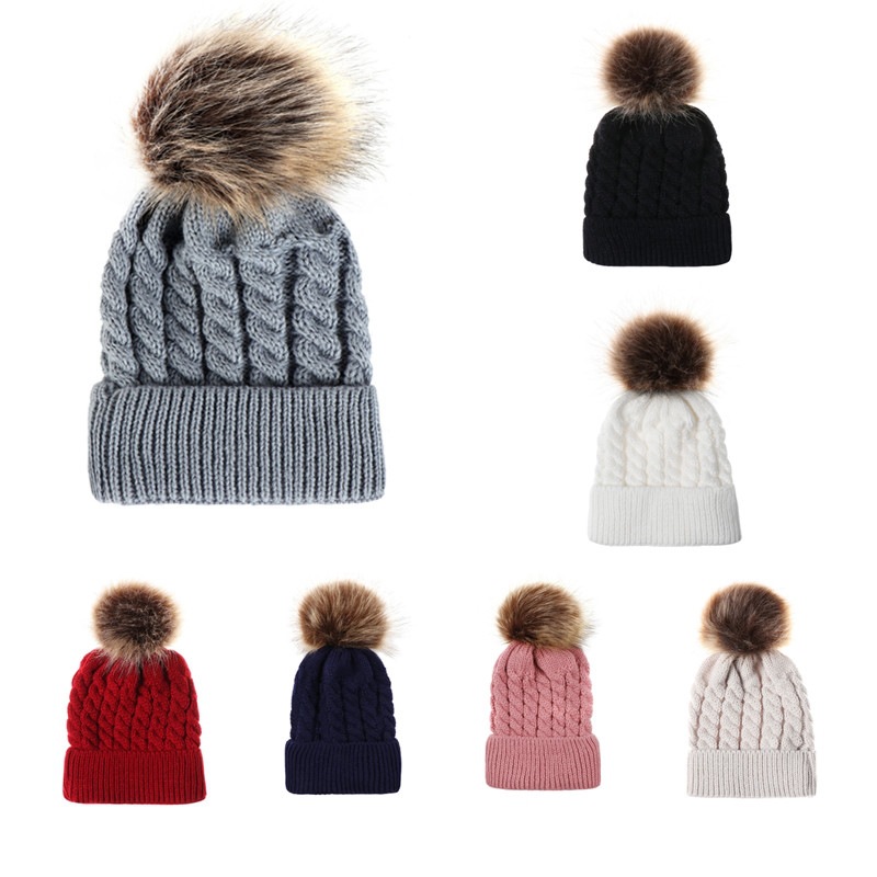 Winter Hats For Kid Knit Beanie Baby Hat Girls Boys Warm Cap