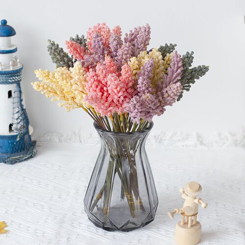 Simulated reeds, fake grain ears, pastoral style home decoration furnishings, artificial flowers for wedding photography, simulated foam wheat ears