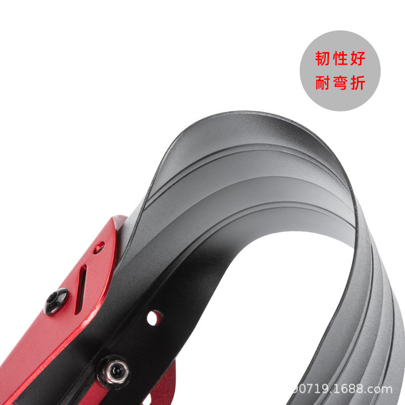 PROMEND guardabarros bicicleta plegable aleación de aluminio nylon retráctil ajustable eliminación de barro accesorios de equitación