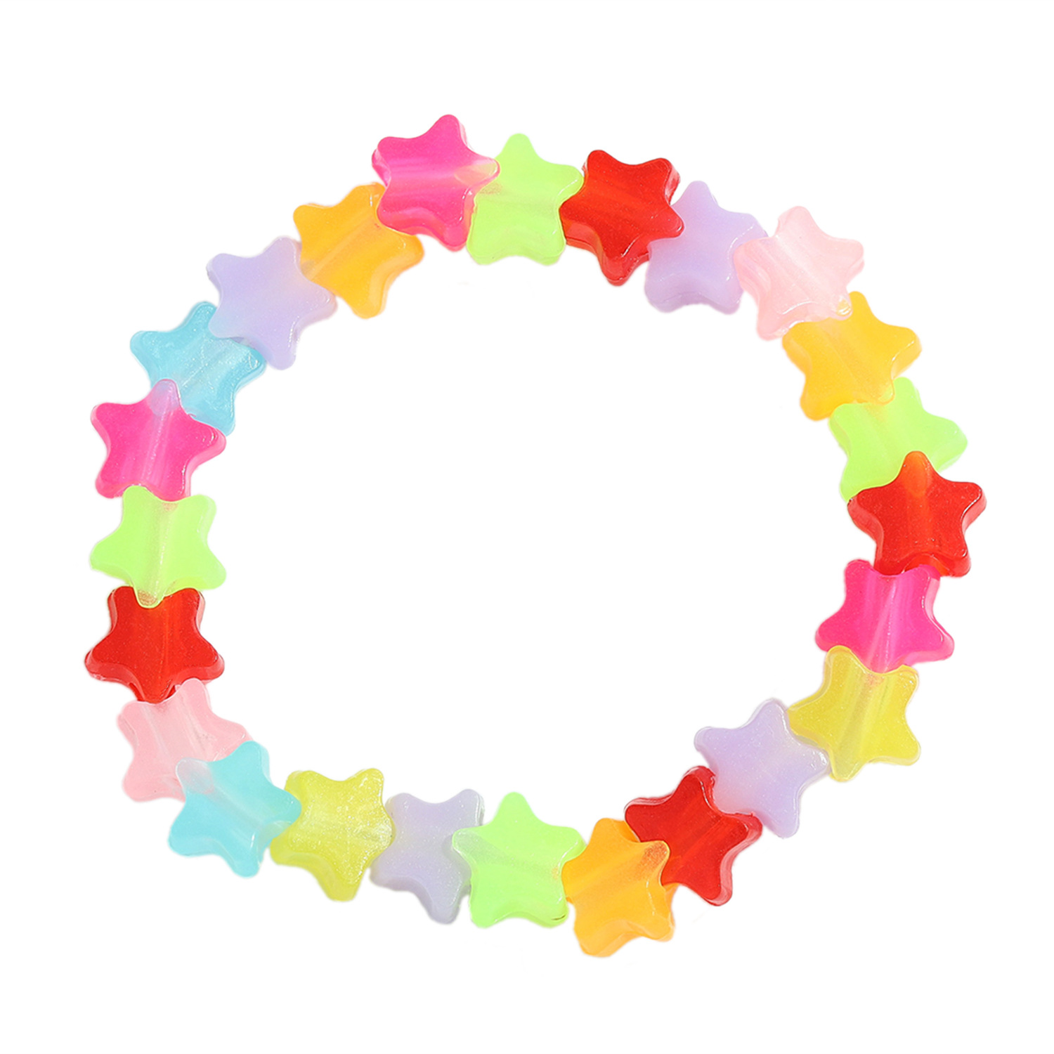 cute retro ethnic elastic handmade chain fruit star bracelet set