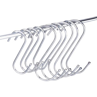 Stainless steel S hook bold multi-purpose crossbar kitchen bathroom S hook bedroom door rear S hook manufacturers wholesale