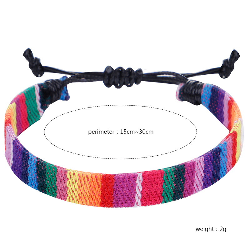 Ethnic Style Geometric Cotton Knitting Unisex Bracelets