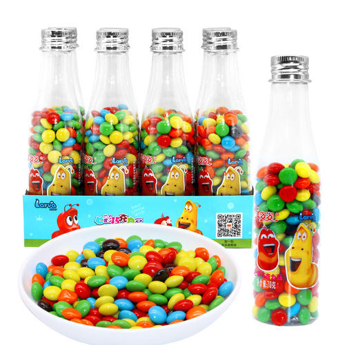 Golden Rice 70g colorful crispy chocolate beans children's snacks drift bottle candy rainbow candy