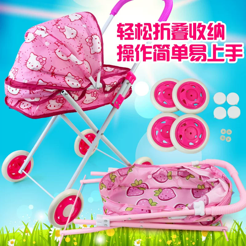 Детская семейная игрушка, детская тележка, кукла, возраст 3–5 лет