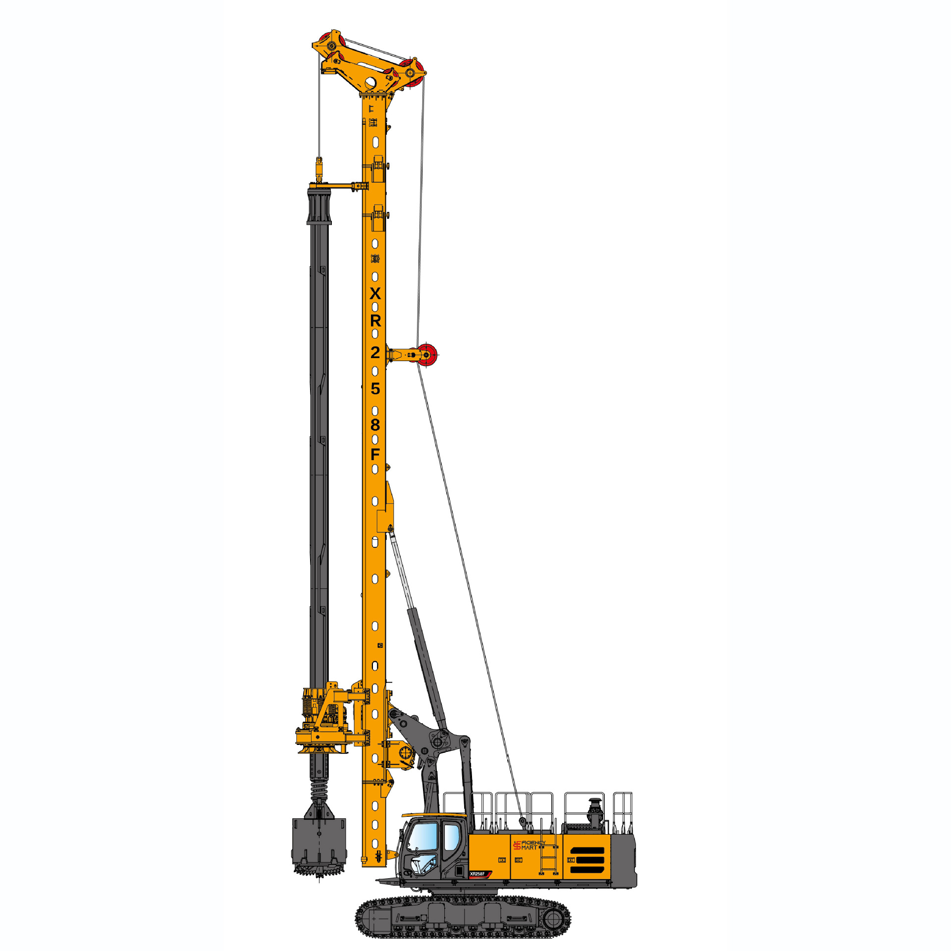 XR158F桩工机械旋挖钻摩阻杆机锁杆
