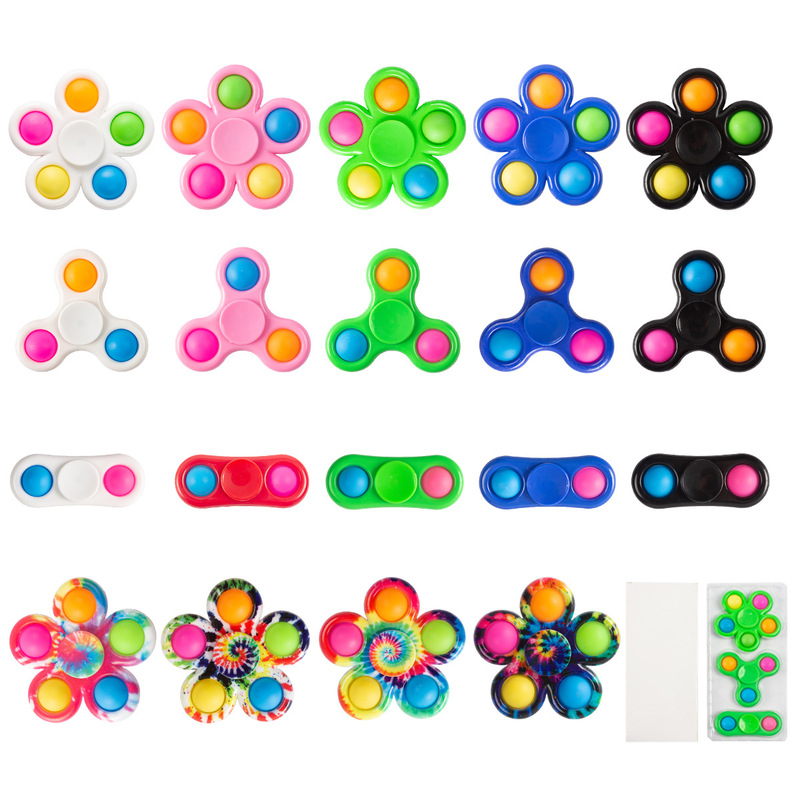 Cross-border explosions Amazon hot selling finger gyro bubble music rodent pioneer decompression fingertip gyro decompression toys