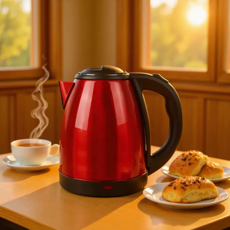 出口外贸220V欧规大容量2.0L不锈钢电水壶跨境巴西电快速烧电水壶