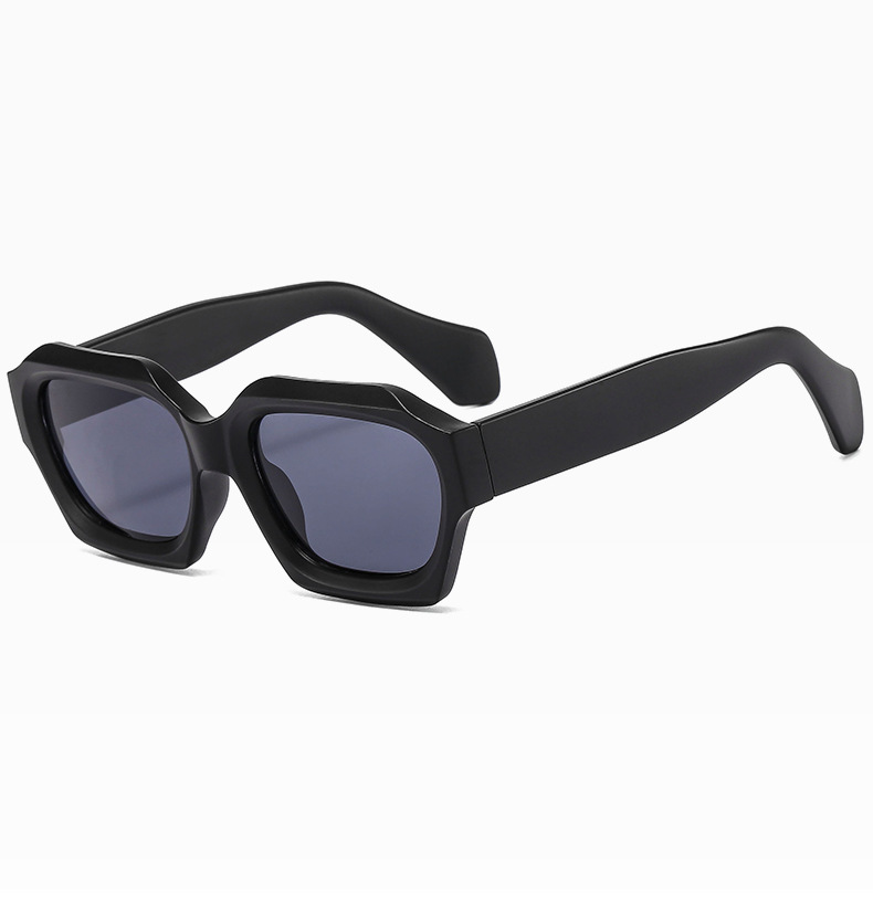 Streetwear Solid Color Ac Square Full Frame Women's Sunglasses display picture 2