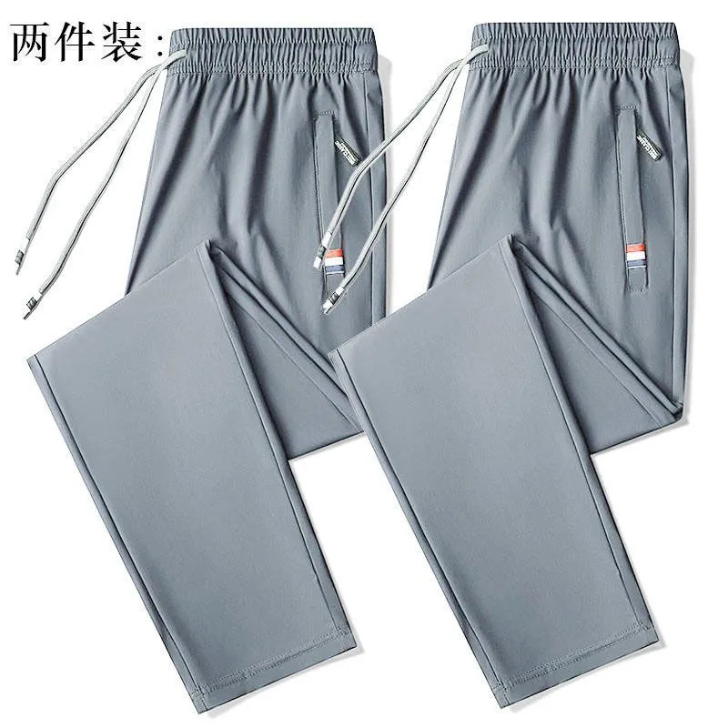 Q108 아이스 실크 부드러운 스트레이트 라이트 그레이 + 라이트 그레이