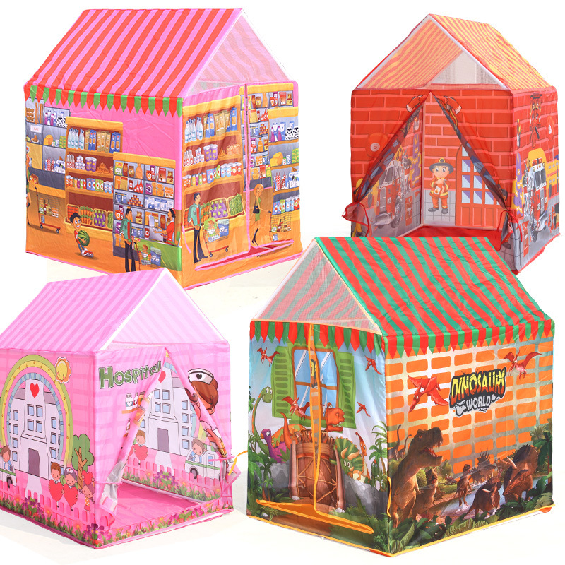 Children's tent playhouse, baby tent playhouse, indoor climbing fire-themed tents, multiple theme tents, yurt