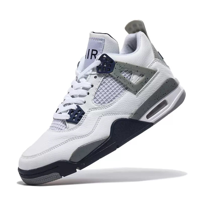 莆田鞋源头工厂批发纯原AJ4男女鞋白水泥运动篮球鞋透气增高
