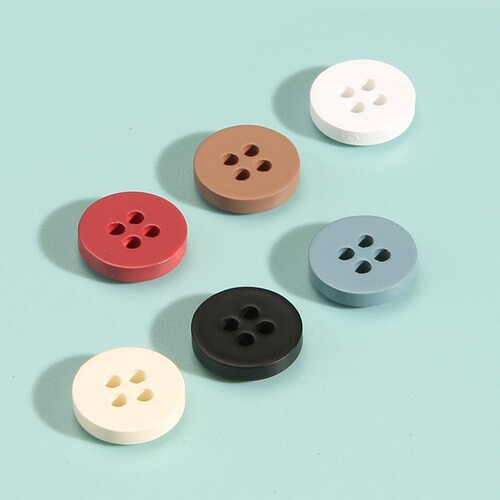 Resin shirt buttons, round colored shirts, cardigans, versatile buttons, high-end men's and women's clothes, cuffs, neck buttons