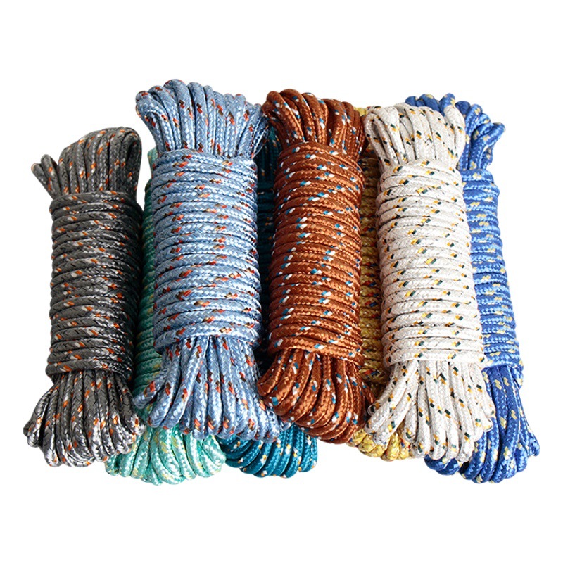 Factory wholesale clothesline household balcony retractable thickened clothesline outdoor nylon rope outdoor clothesline