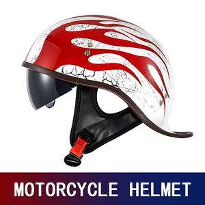 Kişi retro motosiklet yarım dəbilqəsi, Amerika üslublu dəbilqə
