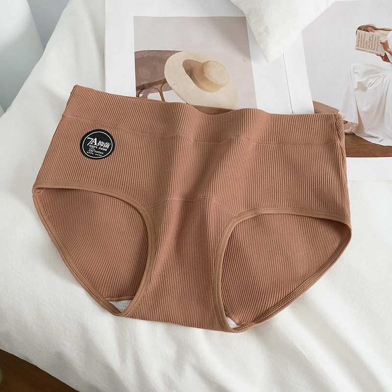 女性用60番手コーマ綿下着、7Aグレード綿クロッチ、ミッドハイウエスト、ヒップカバー、快適で伸縮性の高い女の子用ブリーフ|undefined