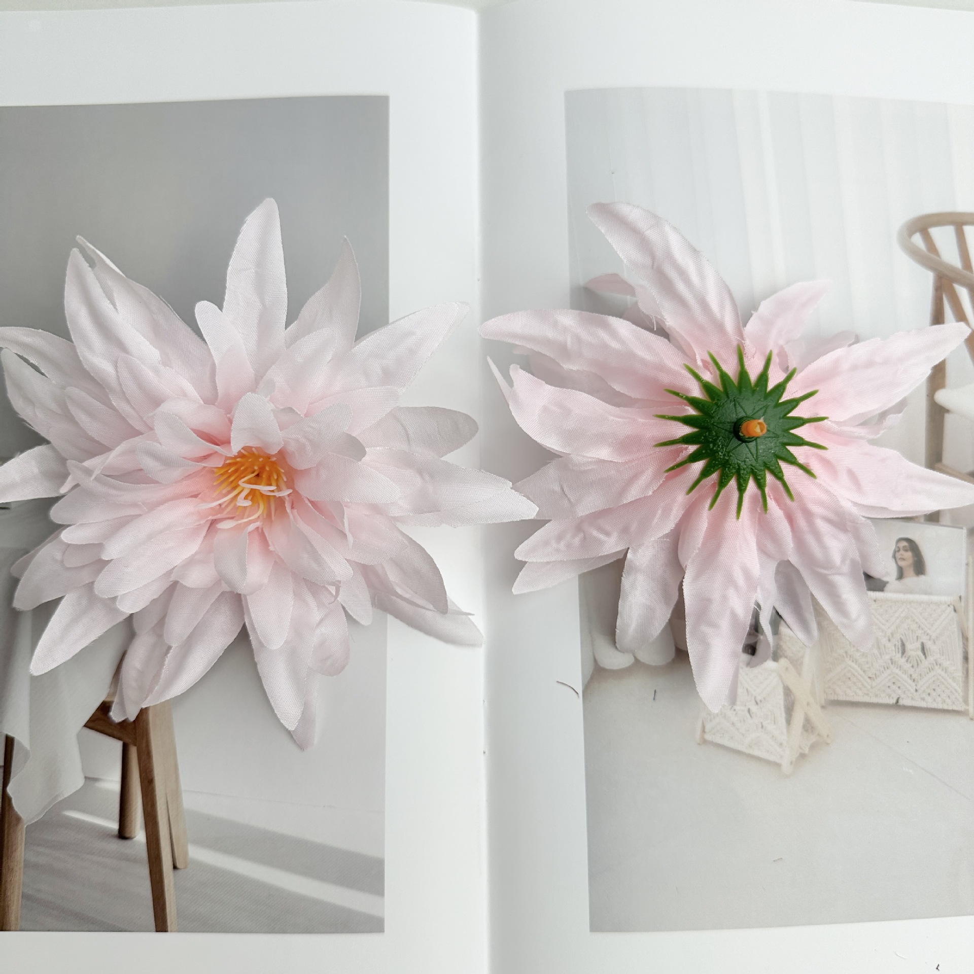 Flores de simulación llama crisantemo cabeza seda flores DIY caja de regalo material de flores de fichas de boda espacio comercial decoración prop al por mayor