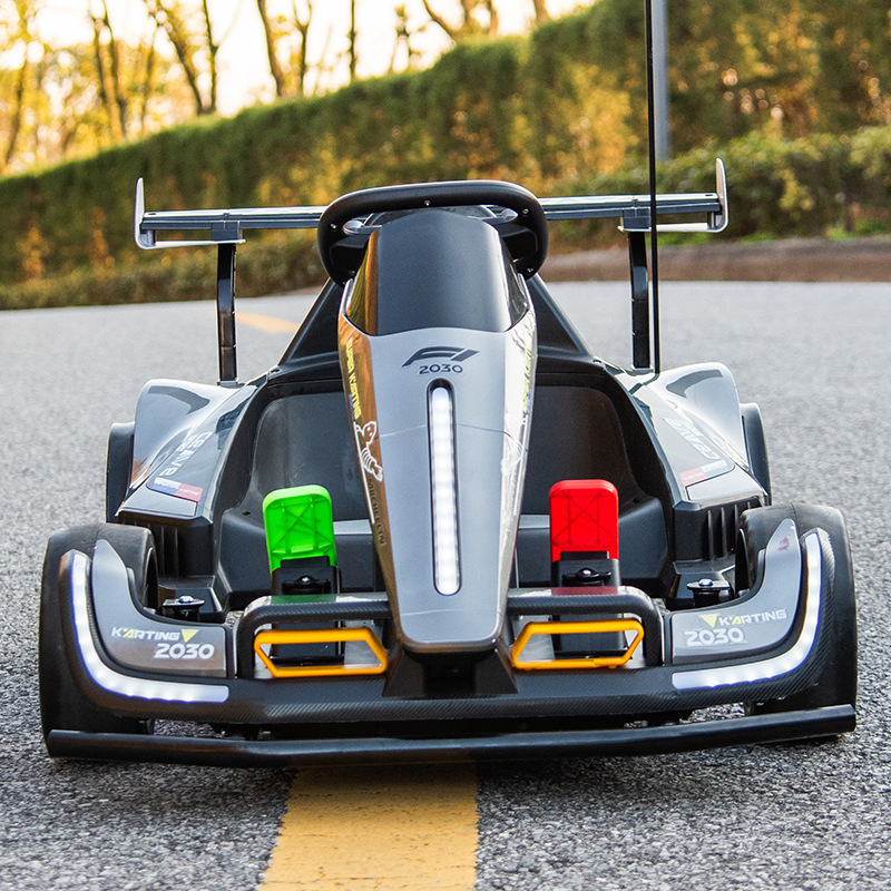 Niños eléctrico Kart drift coche control remoto pista coche eléctrico ATV diez años de edad, niño práctico coche eléctrico