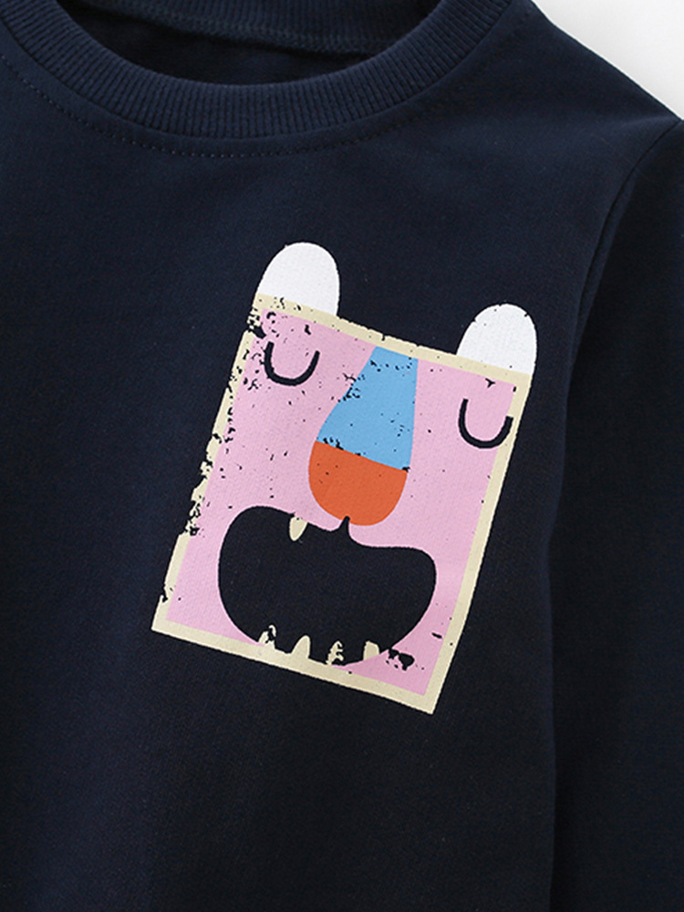 Cross-border malwee niño suéter otoño invierno nuevo estilo europeo y americano niños de media edad ocio jersey de cuello redondo ocio chaqueta de otoño