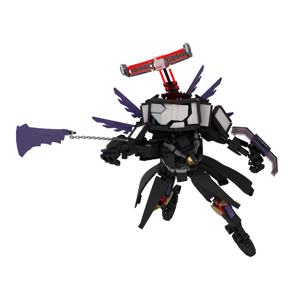 トライアルセット・サンプル A.I Skibidi Toilet Model Battle Damaged Titan TV Man Building Block