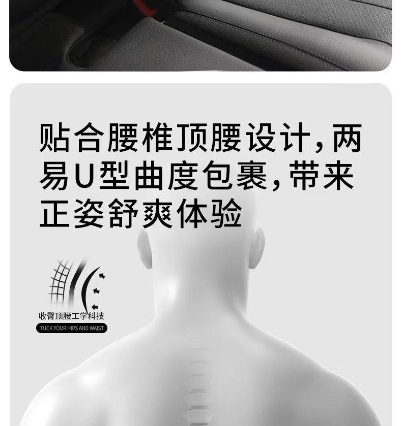 New memory foam car headrest can be customized LOGO headrest lumbar support waist pillow chair lumbar support