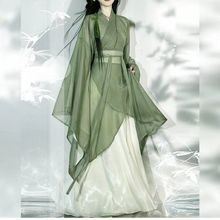 爆款【绫罗】复原南北朝汉服涅槃魏晋汉服女大袖交领异形围裳破裙