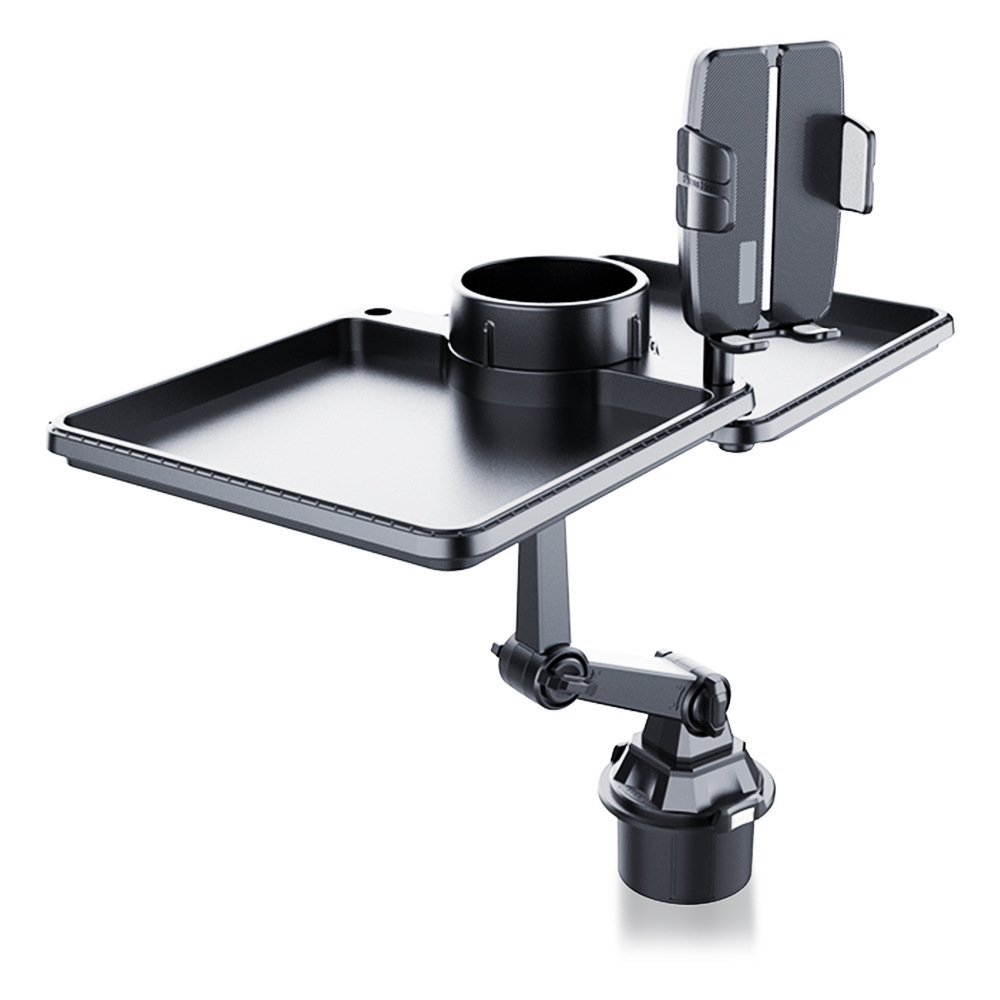 Yà mǎ – Car Tray Food Car cup holder/beverage holder - glossy-black