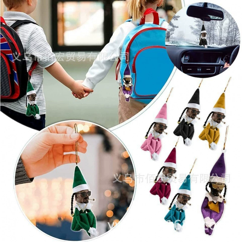 Трансграничные новые автомобильные подвески Snoop on A Stoop мини рождественские гномы эльфы домашние украшения