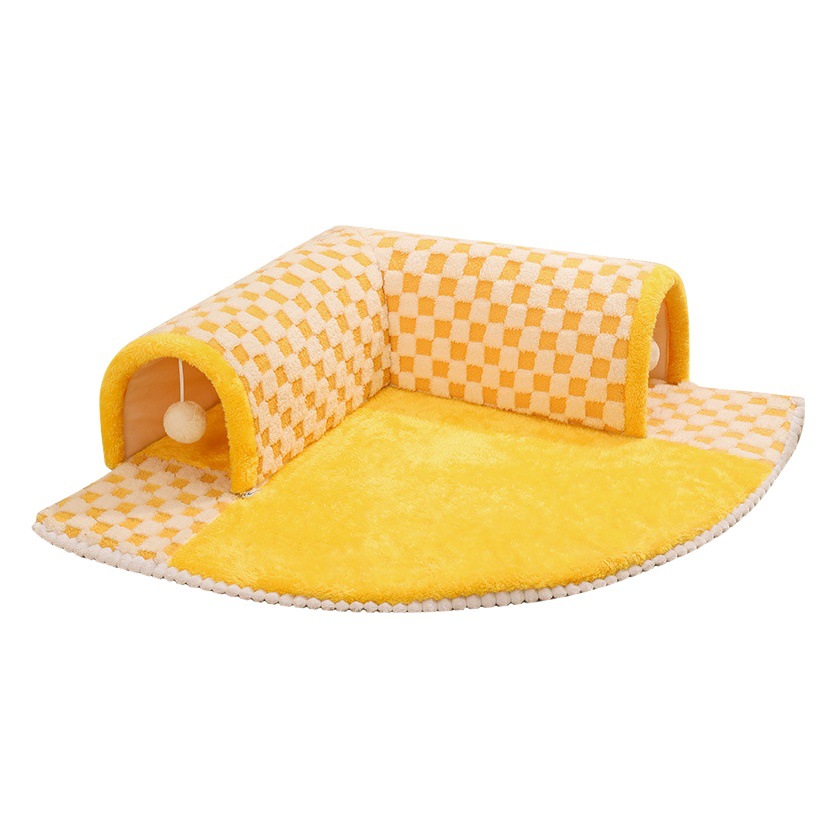 Nuevo gato túnel invierno gato estera desmontable y lavable gato casa felpa gato estera transfronteriza entrega al por mayor