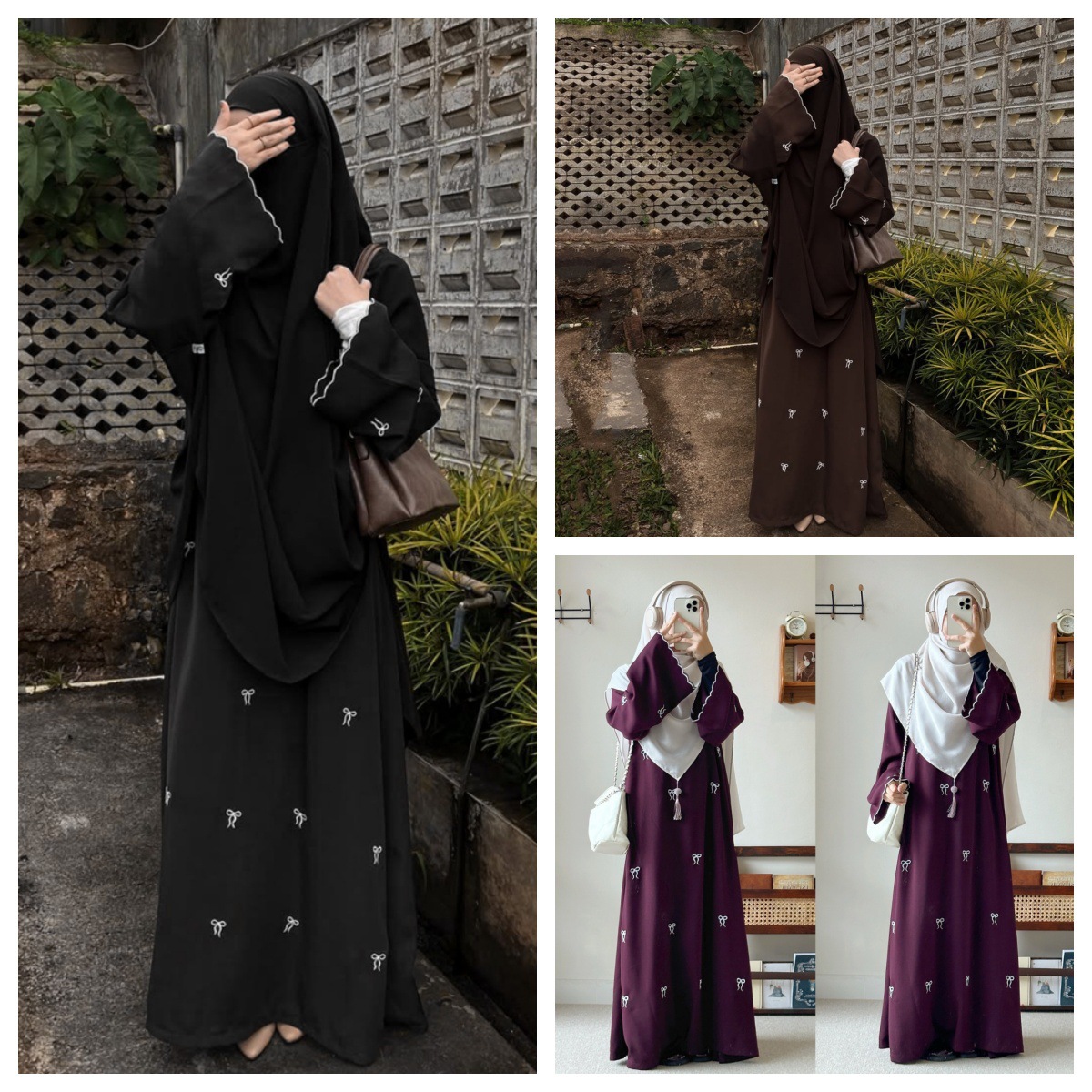 2025 New Spot Middle Eastern Style Amazon Aliexpress Positioning Printed Bow Loose Large Size Dress