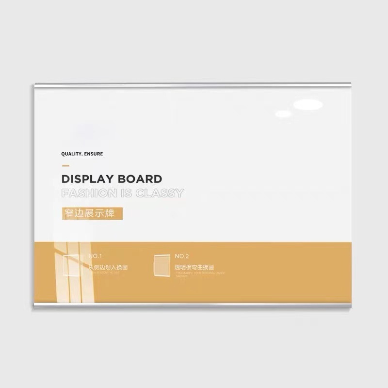 A2 silver horizontal style (60*40cm) / (pull out photo frame) no need to punch holes