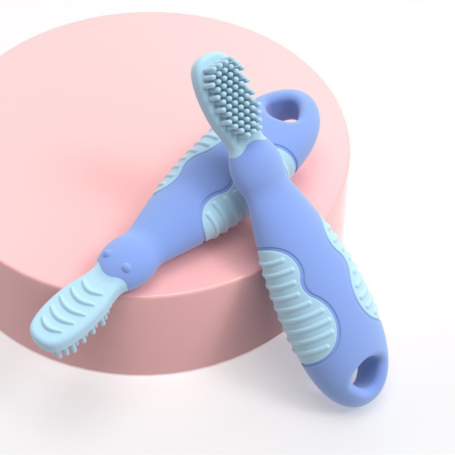 Baby Silicone Soft Toothbrush Baby Oral Tongue Coating Cleaning Artifact Baby Milk Toothbrush Silicone Children Brush Toothbrush