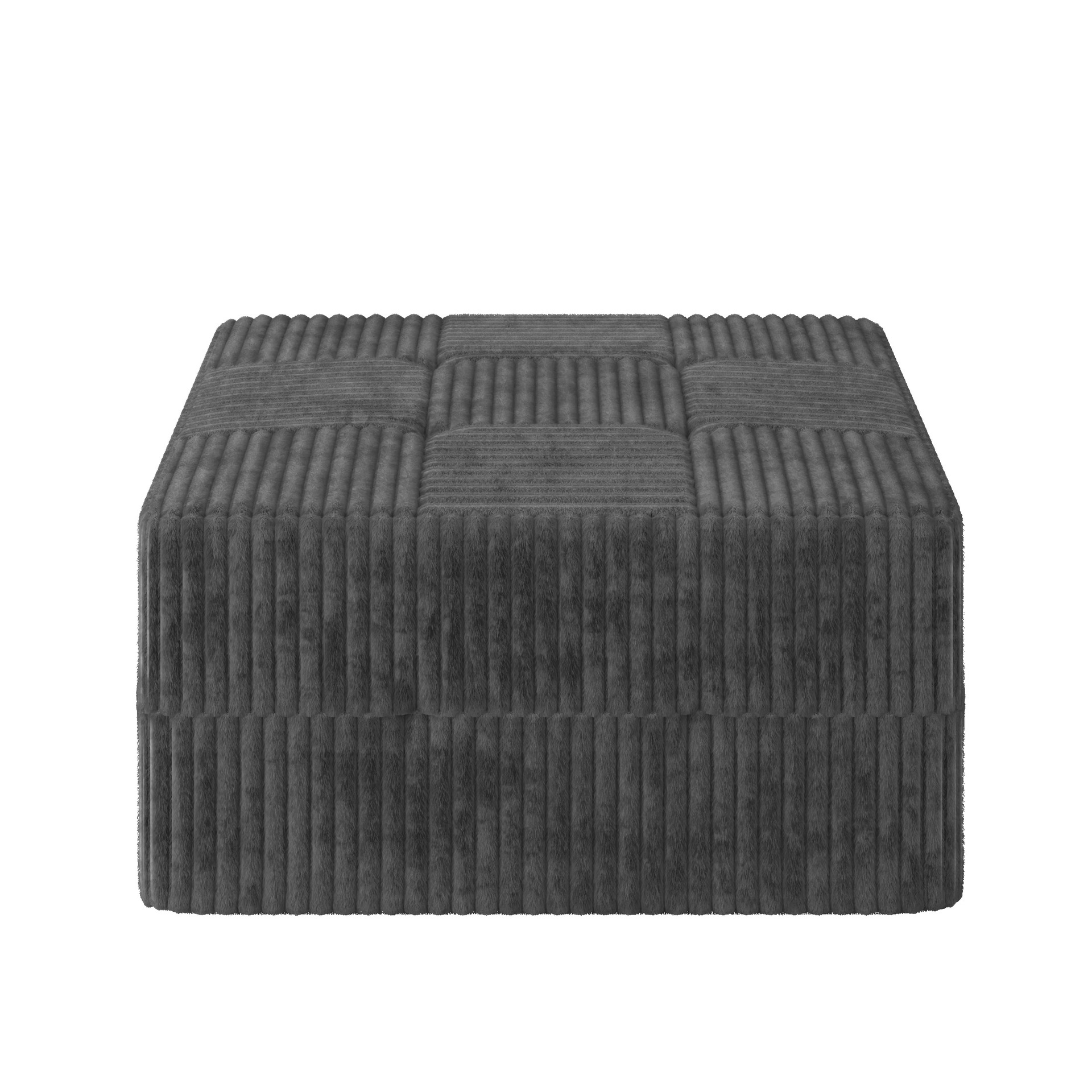 Diseñador de sofá Big Black Bull L-shaped Sofá de compresión de módulo profundo