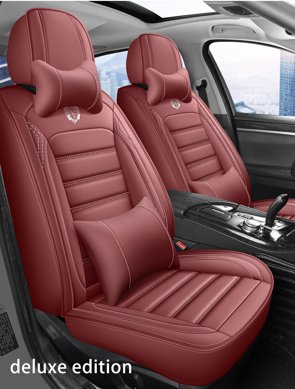 Cross-Border Amazon Car Seat Cushion, All-Season, Full Leather, Fully Covered, Wear-Resistant, Breathable, Car Interior Seat Cushion Cover