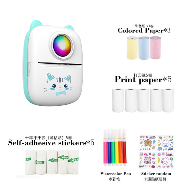 Handheld small printer, photo, (Cross-border trading), bluetooth