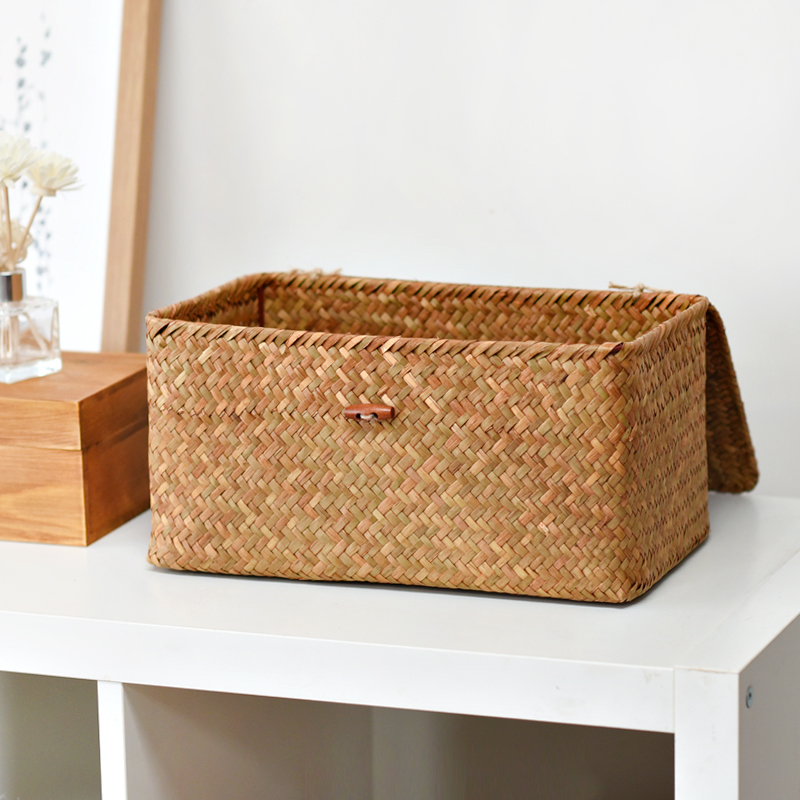 Cestas de bambú trenzadas, cajas de bambú trenzadas