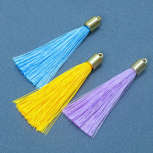 6cm Festive Weight Tassel Gold Hat Pendant Small Tassel DIY Handmade Antique Hair Accessories Earrings Material Accessories Bookmark