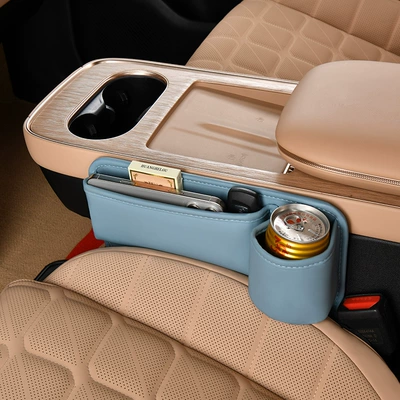 Storage Box, Car storage bag/box - slit-box-tea-cup-style-blue