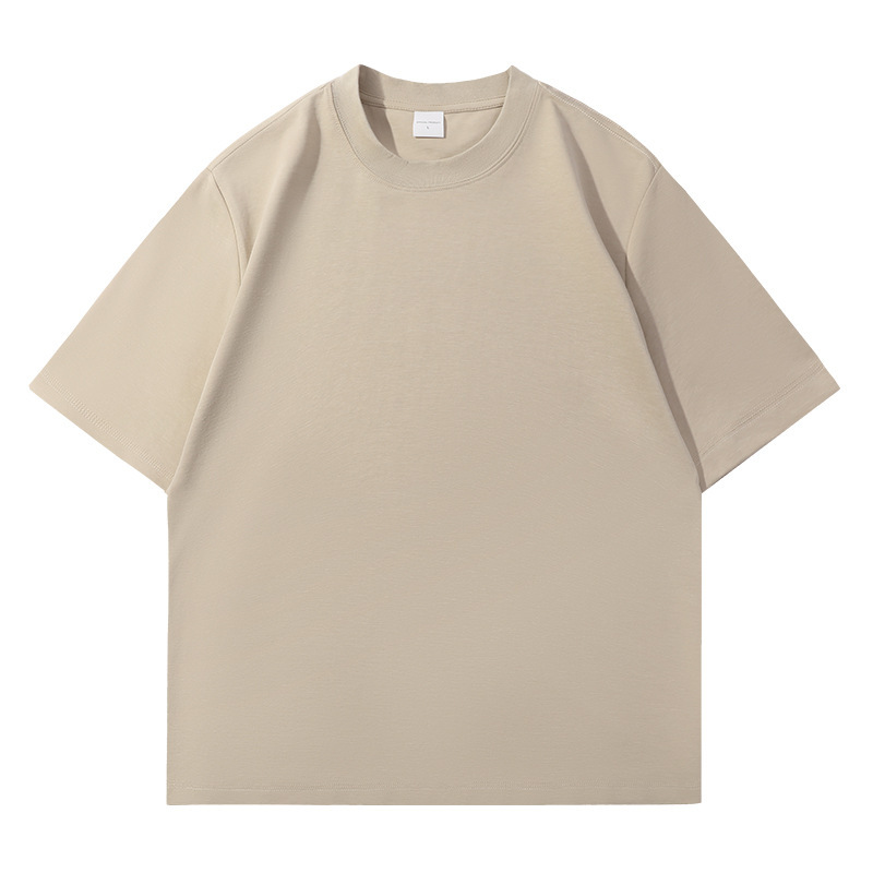 2025 nuevo producto 240g Peru Lycell camiseta de manga corta para hombres y mujeres con el mismo estilo literario, suelto, fresco y versátil image 11